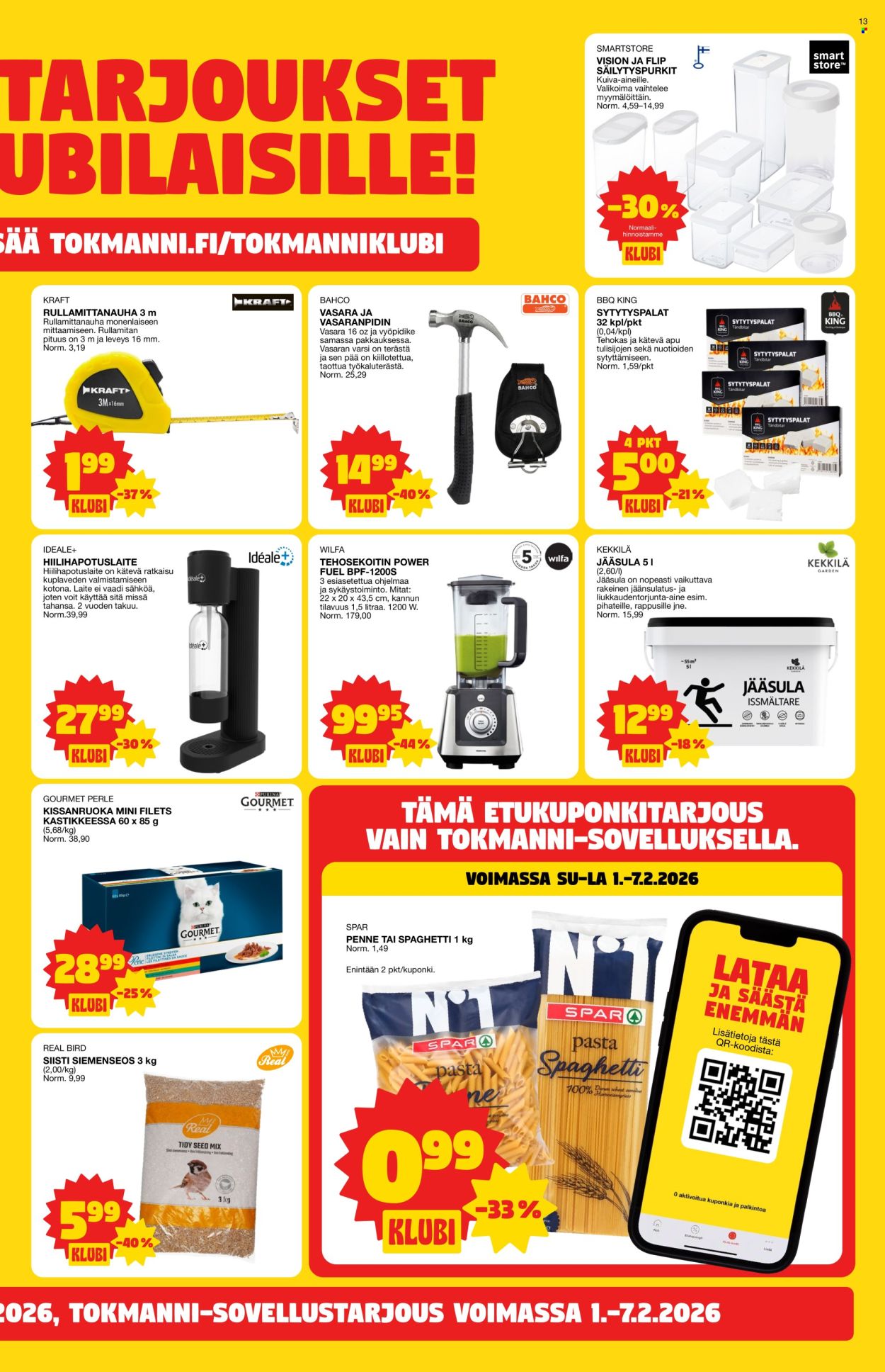 Tokmanni tarjoukset - 02.02.2026 - 08.02.2026. Sivu 13