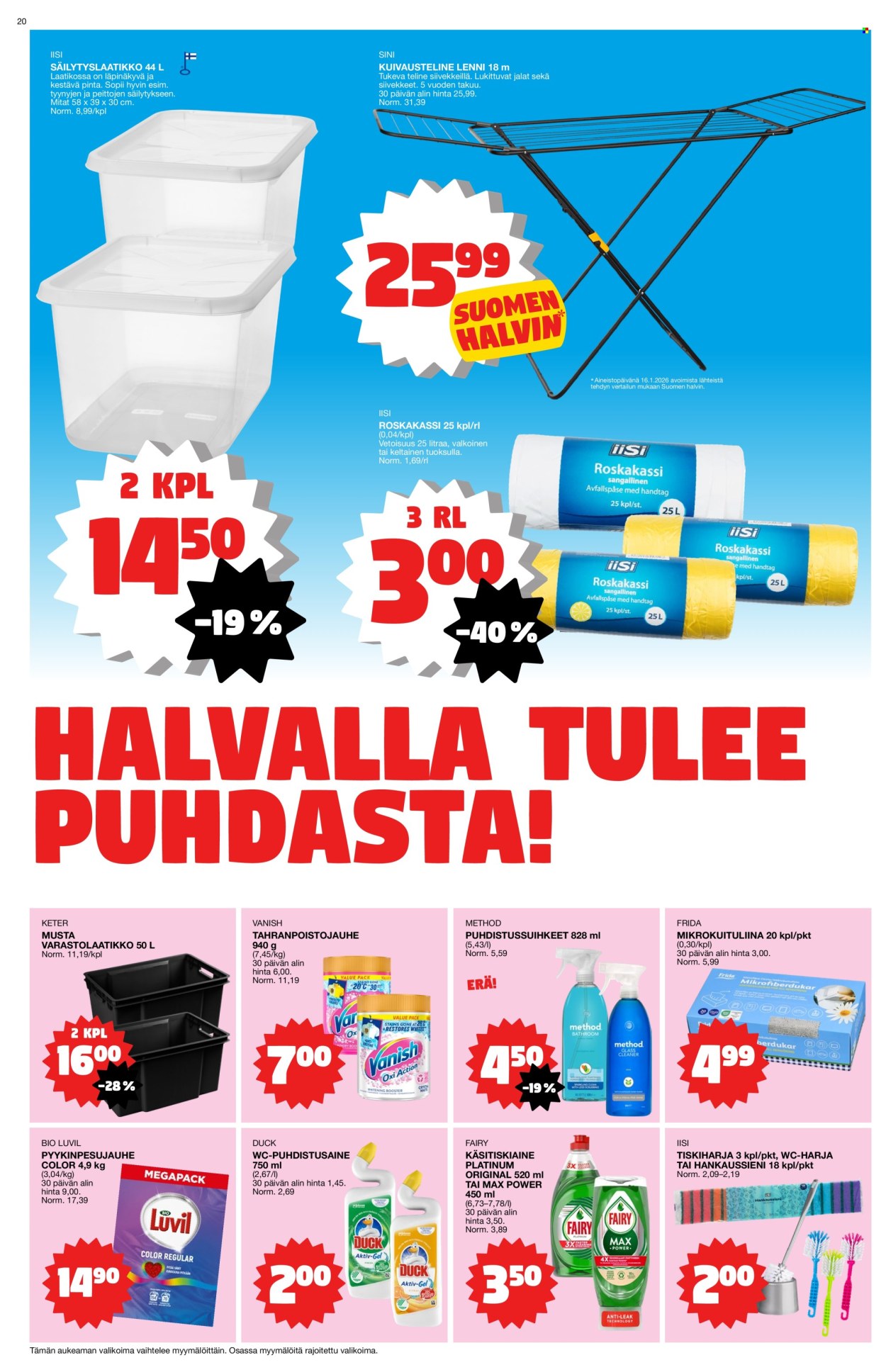 Tokmanni tarjoukset - 02.02.2026 - 08.02.2026. Sivu 20