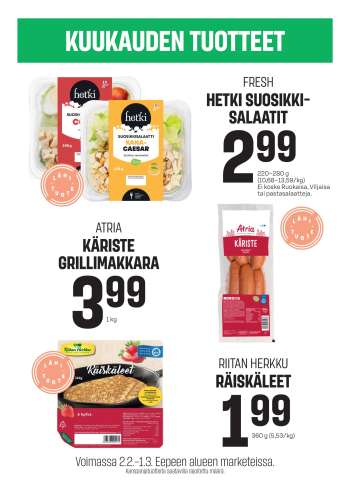 Sale tarjoukset  - 02.02.2026 - 01.03.2026.