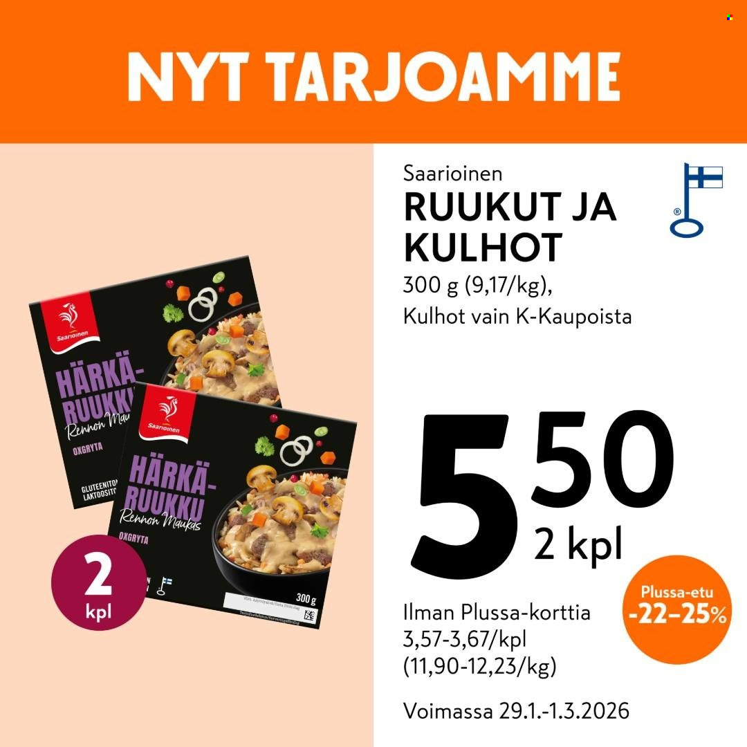 K-market tarjoukset - 29.01.2026 - 01.03.2026. Sivu 13