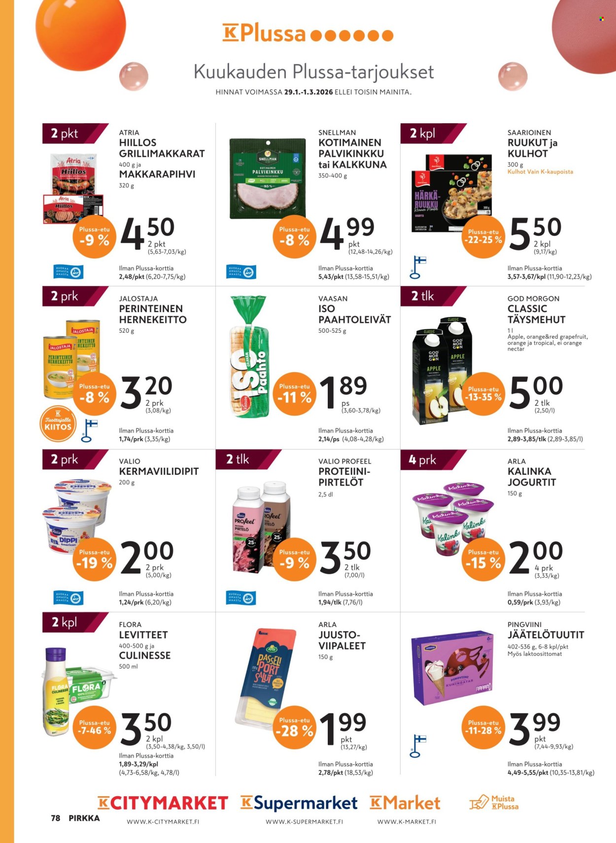 K-market tarjoukset - 04.02.2026 - 24.03.2026. Sivu 78