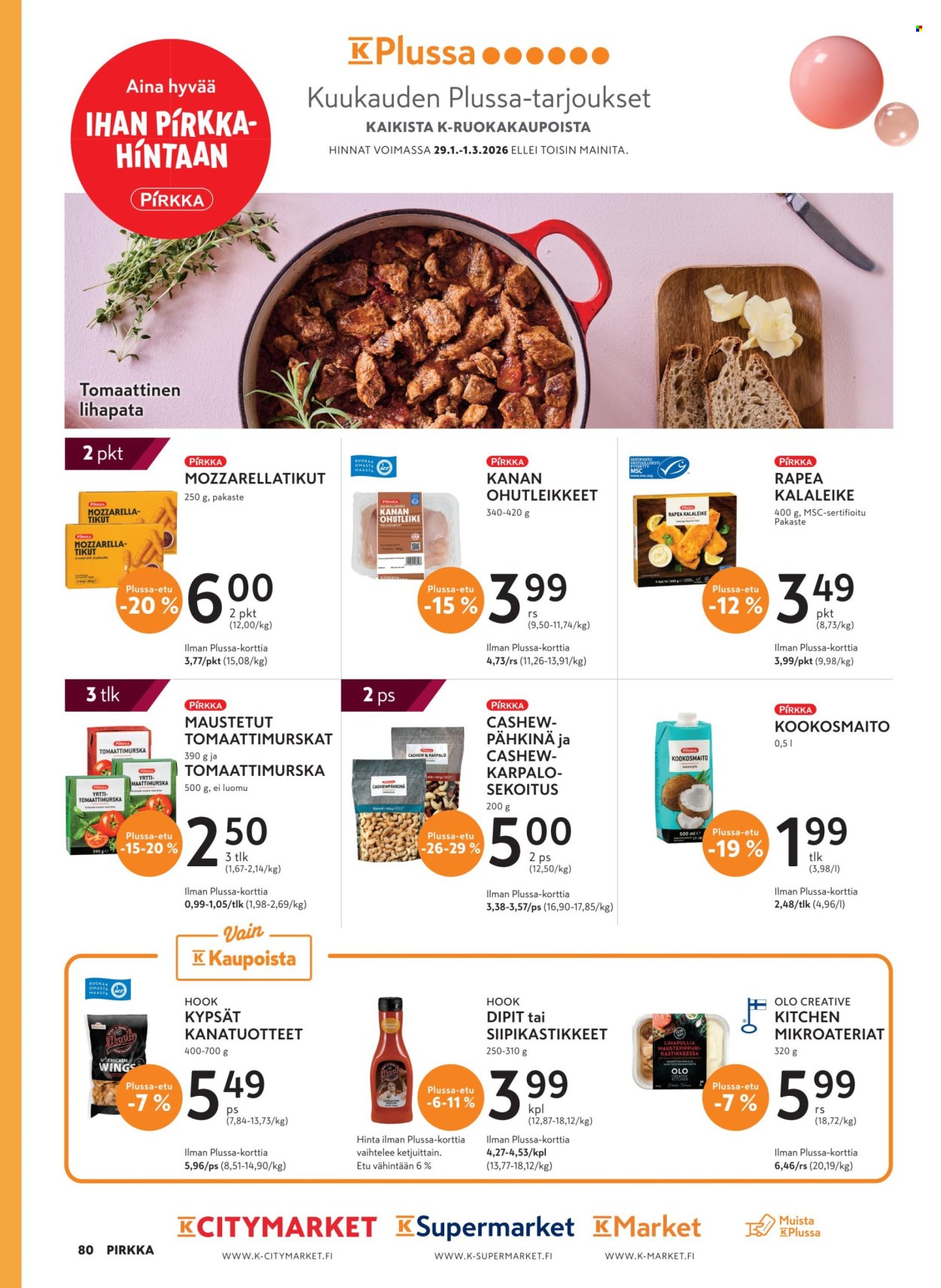 K-market tarjoukset - 04.02.2026 - 24.03.2026. Sivu 80