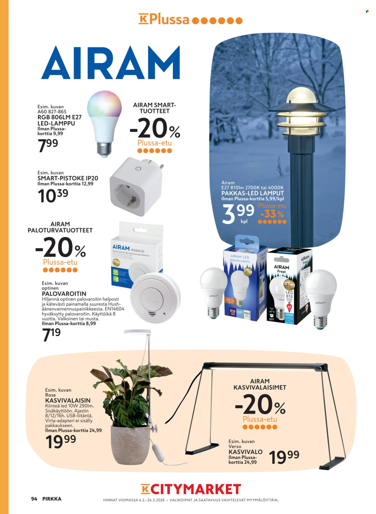 K-market tarjoukset - 04.02.2026 - 24.03.2026. Sivu 94