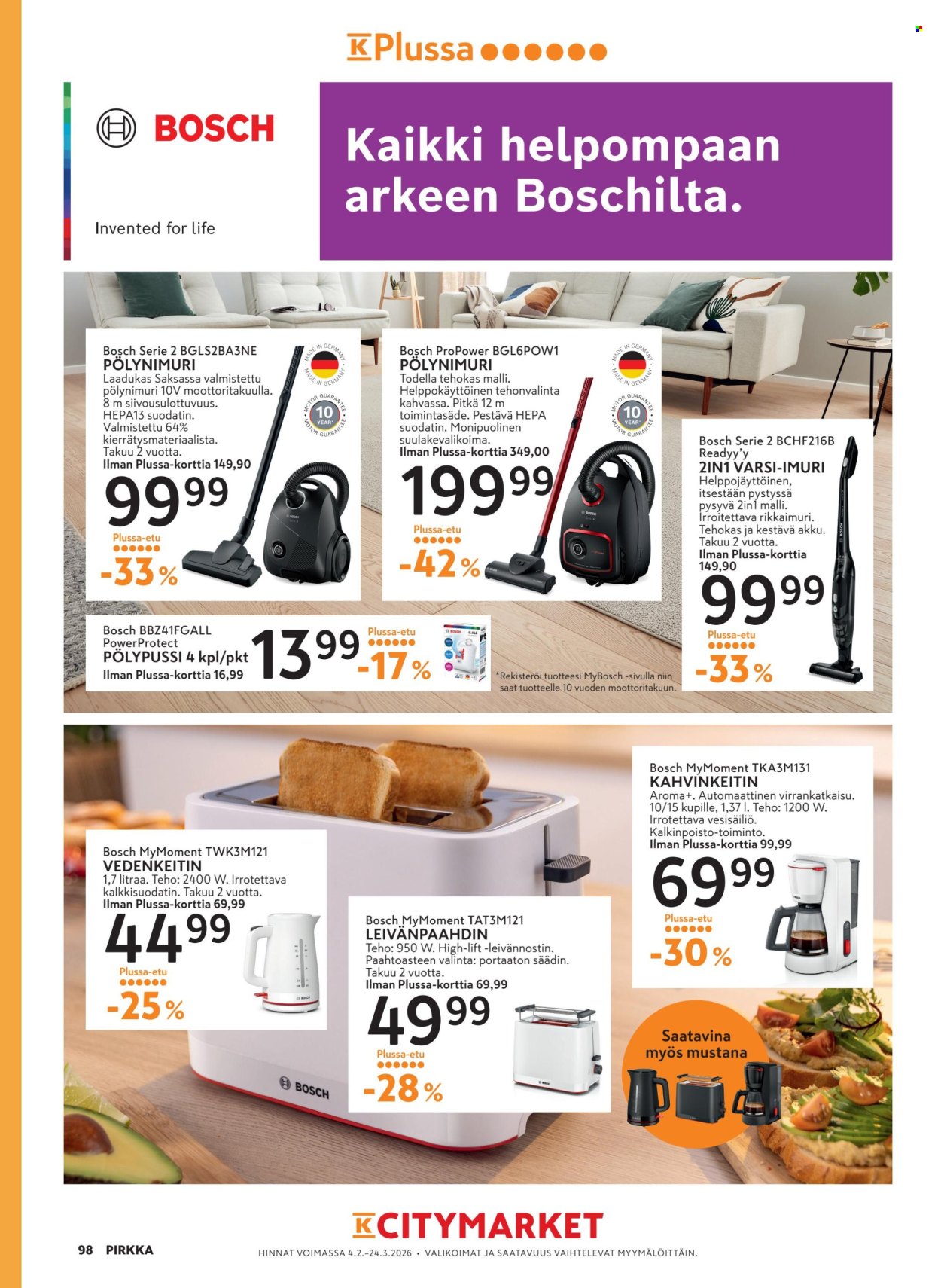 K-market tarjoukset - 04.02.2026 - 24.03.2026. Sivu 98