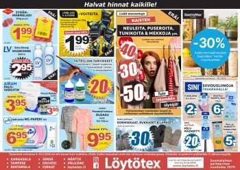 Löytötex tarjoukset  - 04.02.2026 - 10.02.2026.