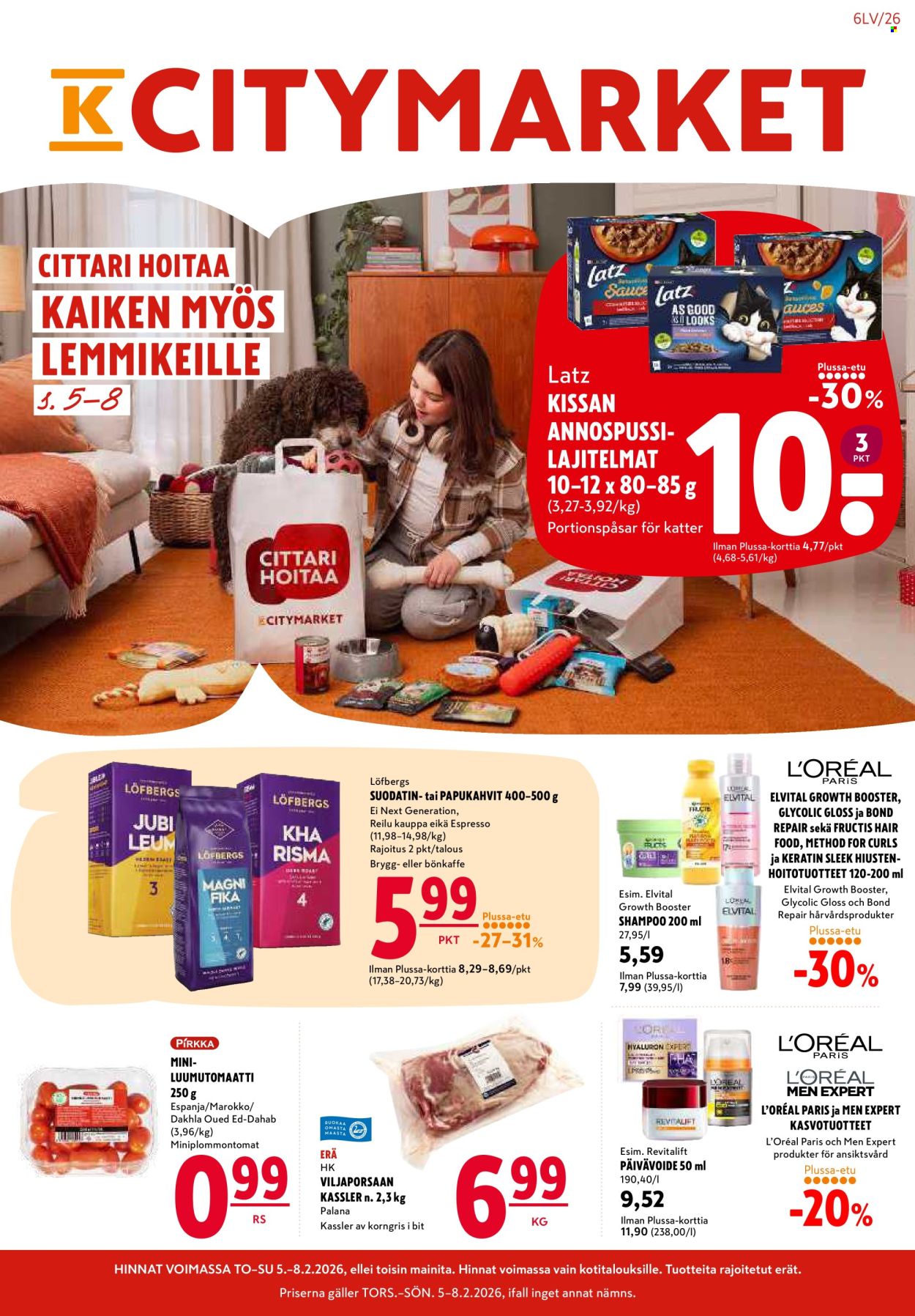 K-citymarket tarjoukset - 05.02.2026 - 08.02.2026. Sivu 1