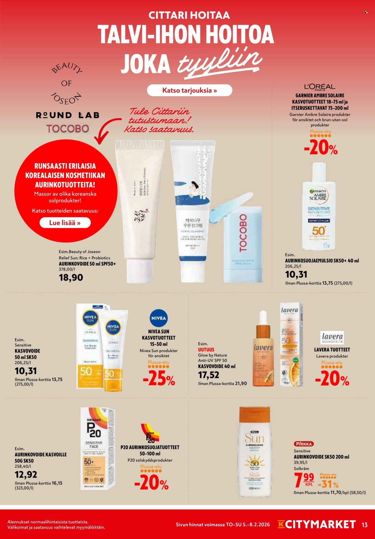 K-citymarket tarjoukset - 05.02.2026 - 08.02.2026. Sivu 13