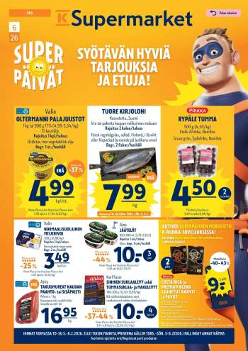 K-Supermarket tarjoukset  - 05.02.2026 - 08.02.2026.