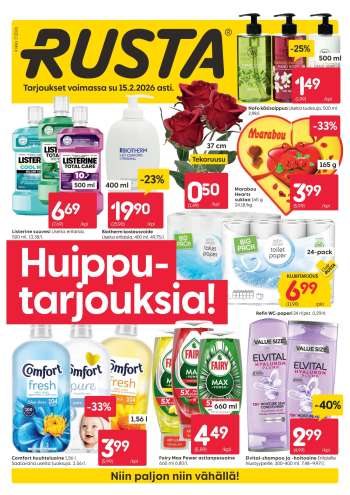 Rusta tarjoukset  - 09.02.2026 - 15.02.2026.