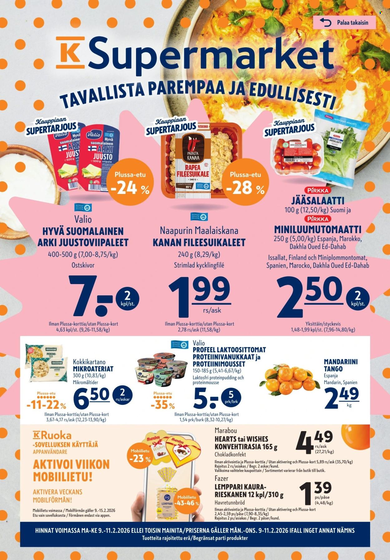 K-Supermarket tarjoukset - 09.02.2026 - 11.02.2026. Sivu 1