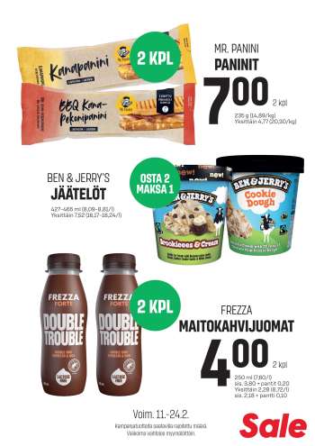 Sale tarjoukset  - 11.02.2026 - 24.02.2026.