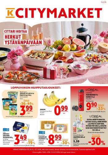 K-citymarket tarjoukset  - 12.02.2026 - 15.02.2026.