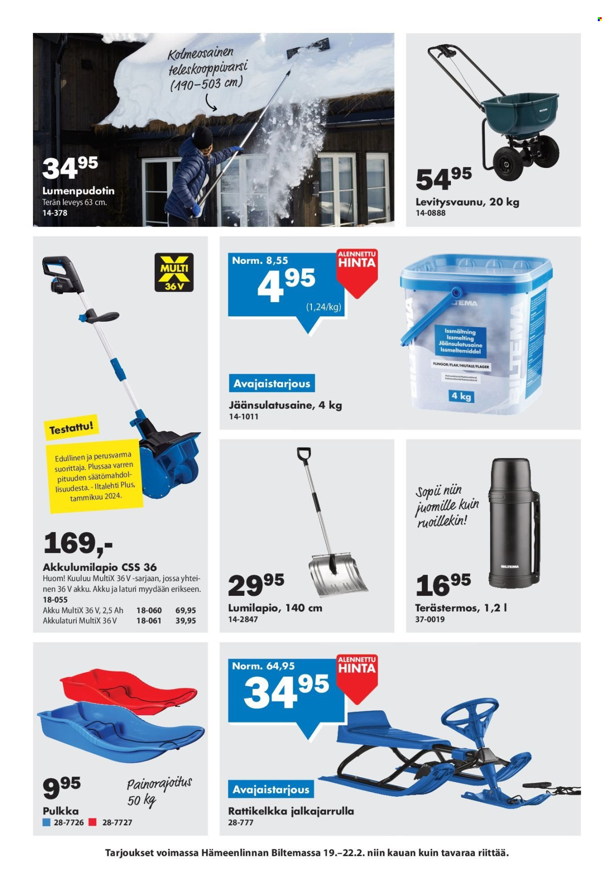 Biltema tarjoukset - 19.02.2026 - 22.02.2026. Sivu 7