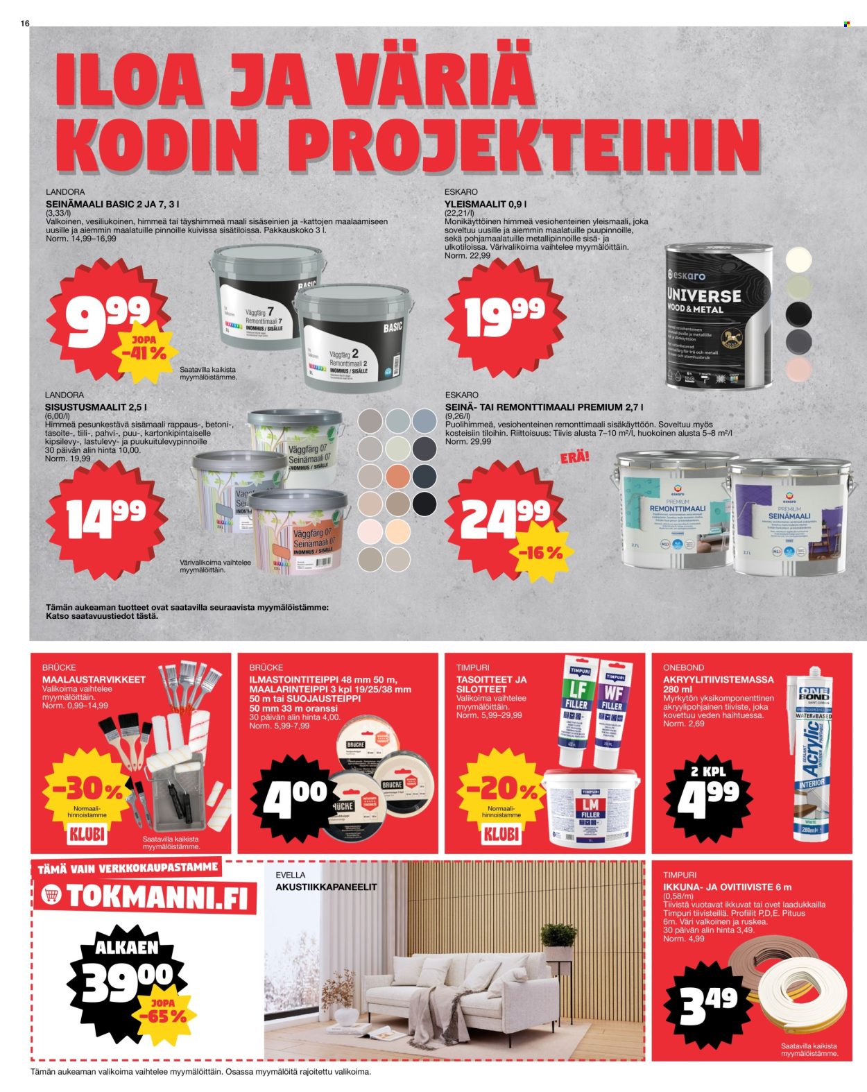 Tokmanni tarjoukset - 16.02.2026 - 22.02.2026. Sivu 16
