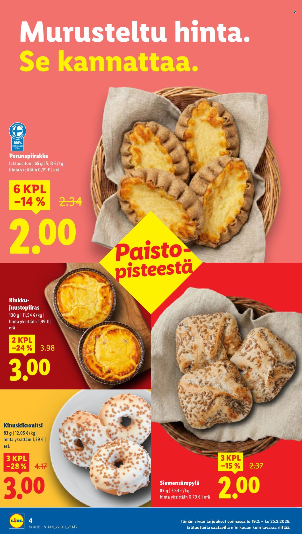 Lidl tarjoukset - 19.02.2026 - 25.02.2026. Sivu 4