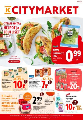 K-citymarket tarjoukset  - 16.02.2026 - 18.02.2026.