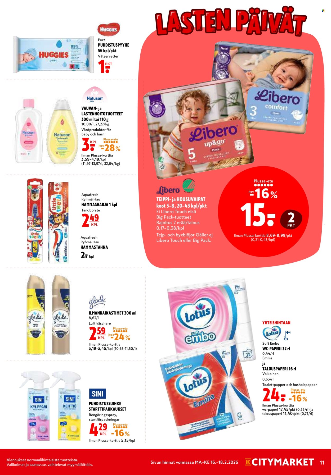 K-citymarket tarjoukset - 16.02.2026 - 18.02.2026. Sivu 11