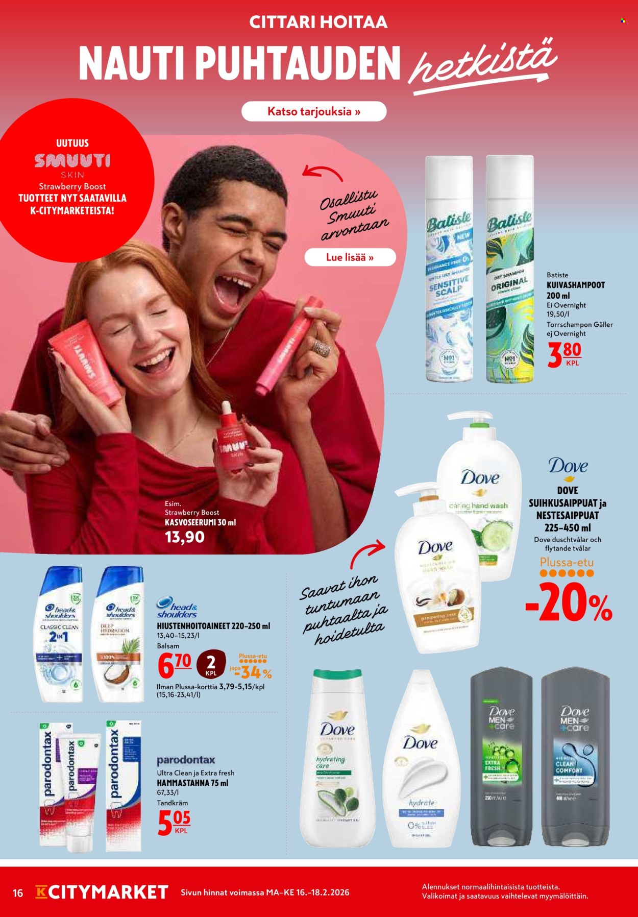 K-citymarket tarjoukset - 16.02.2026 - 18.02.2026. Sivu 16