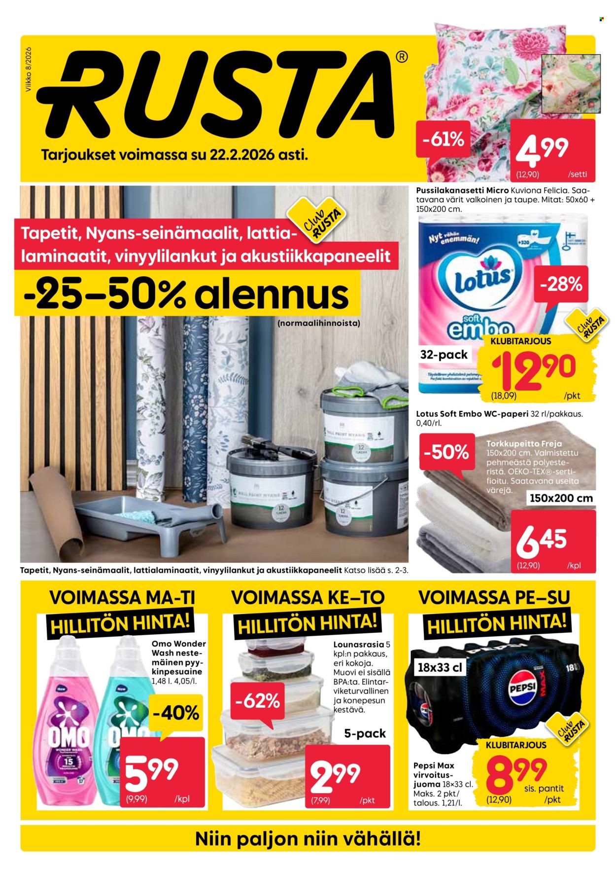 Rusta tarjoukset - 16.02.2026 - 22.02.2026. Sivu 1
