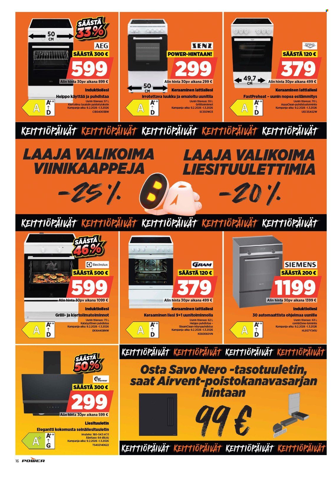 Power tarjoukset. Sivu 16