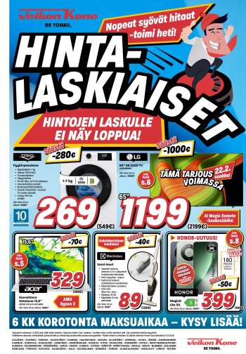 Veikon Kone tarjoukset  - 16.02.2026 - 01.03.2026.