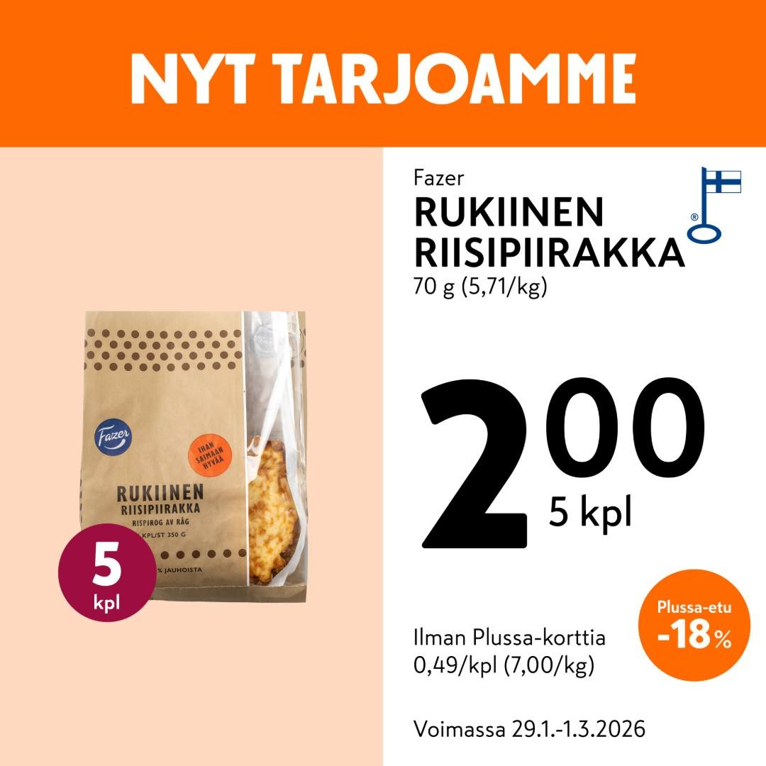 K-market tarjoukset - 29.01.2026 - 01.03.2026. Sivu 2