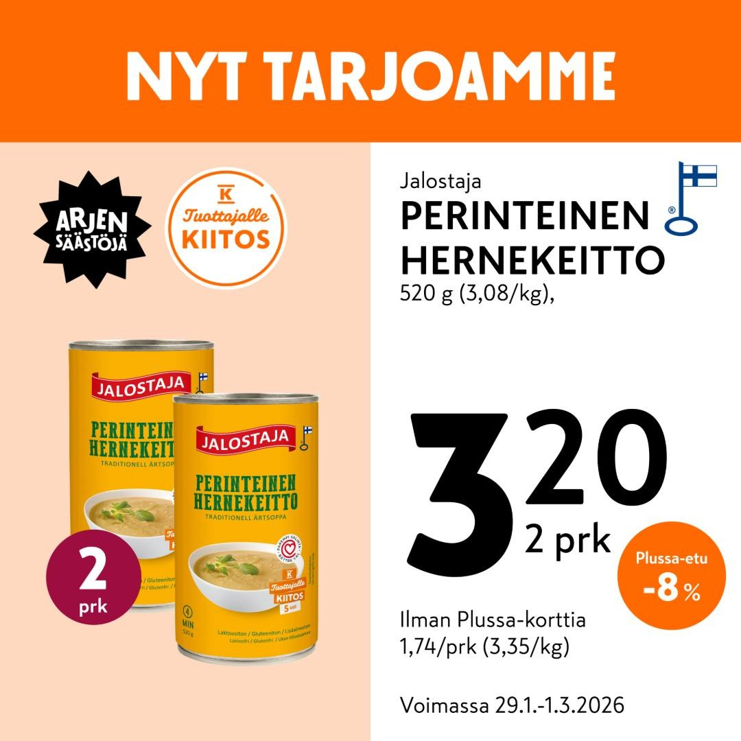 K-market tarjoukset - 29.01.2026 - 01.03.2026. Sivu 8