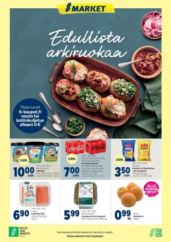 S-market tarjoukset  - 18.02.2026 - 22.02.2026.