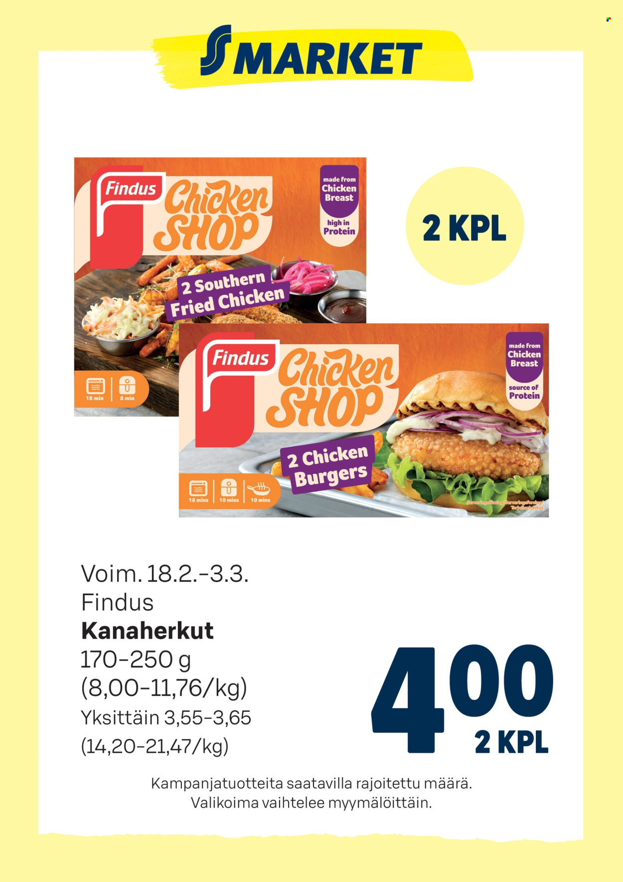 S-market tarjoukset - 18.02.2026 - 03.03.2026. Sivu 1