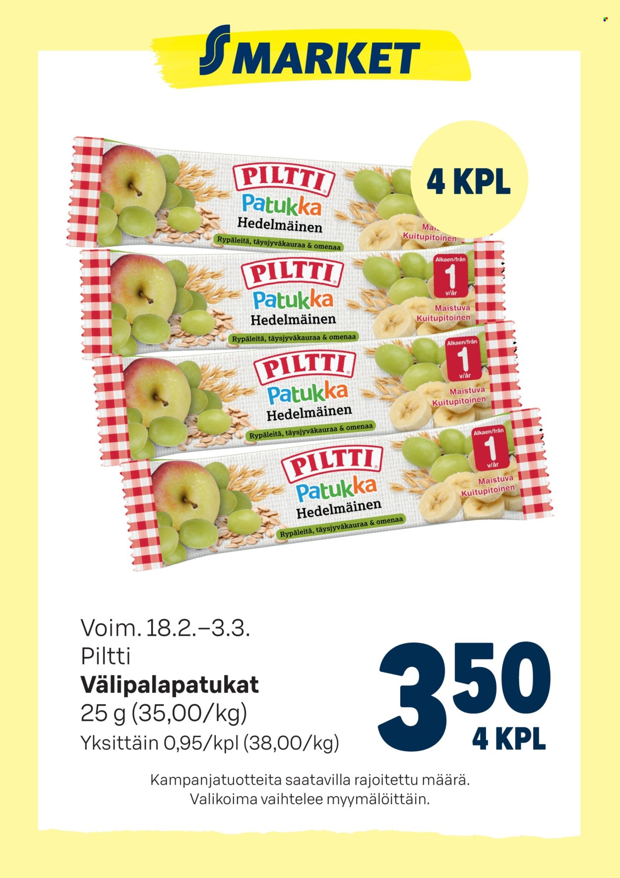 S-market tarjoukset - 18.02.2026 - 03.03.2026. Sivu 1