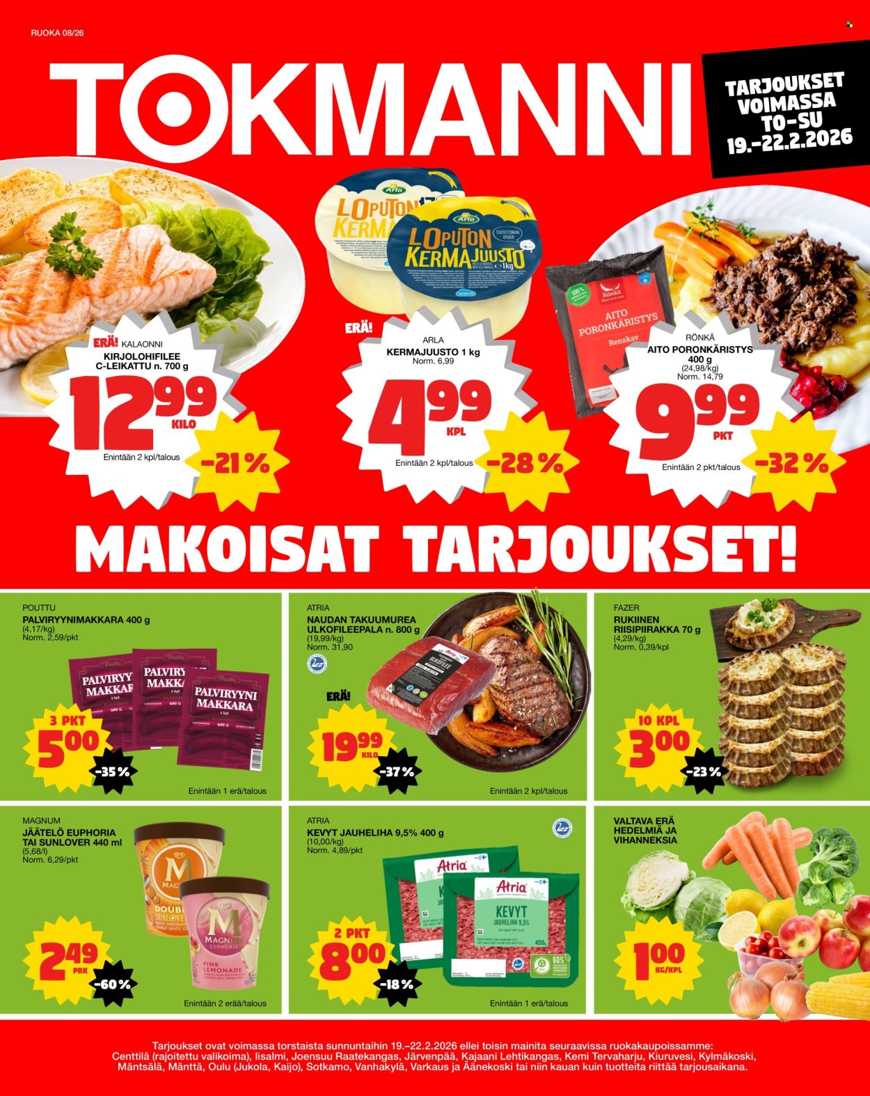 Tokmanni tarjoukset - 19.02.2026 - 22.02.2026. Sivu 1
