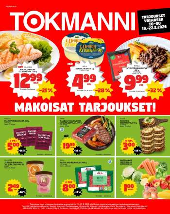 Tokmanni tarjoukset  - 19.02.2026 - 22.02.2026.