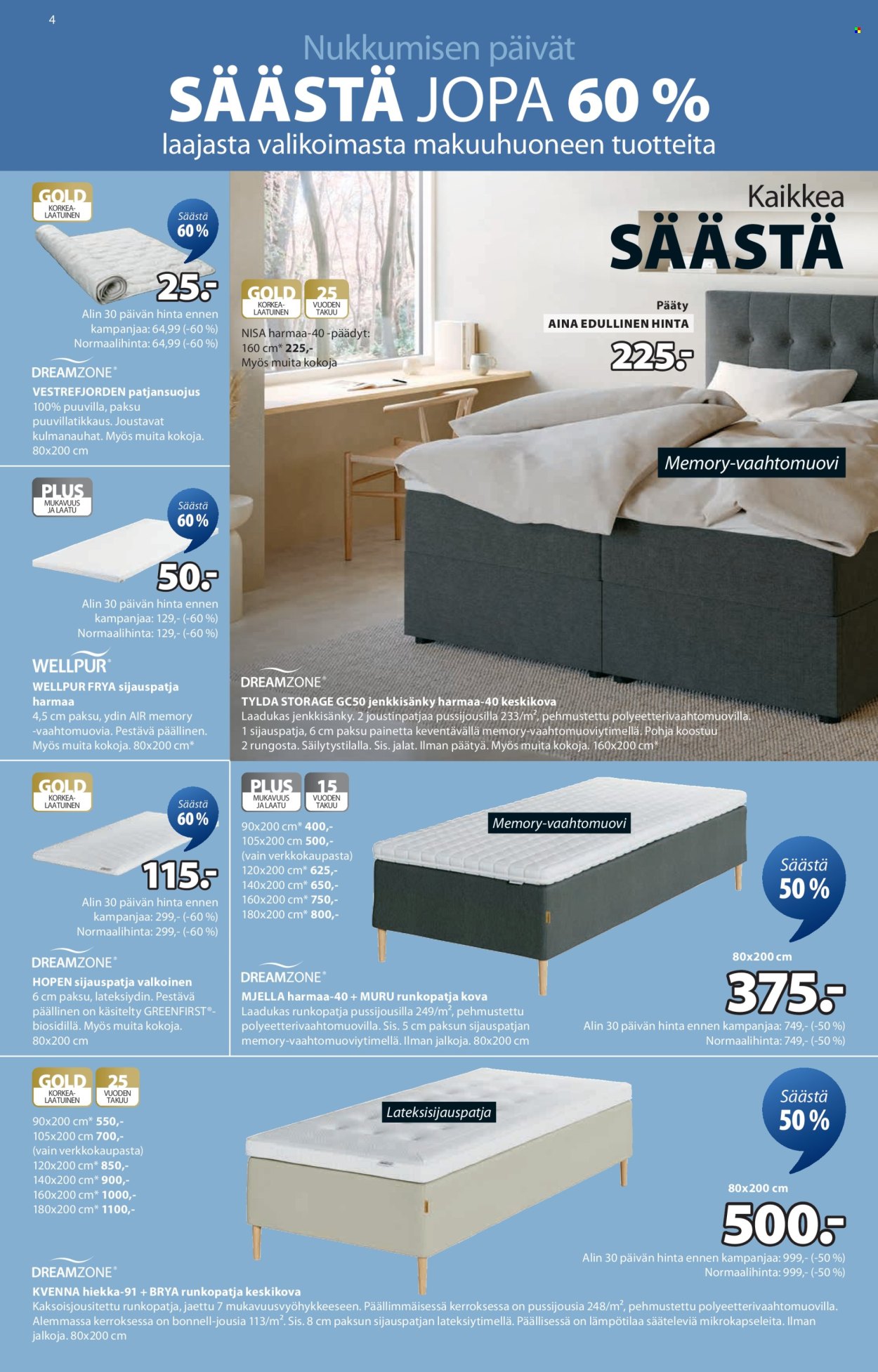 JYSK tarjoukset - 19.02.2026 - 04.03.2026. Sivu 4