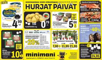 Minimani tarjoukset  - 20.02.2026 - 22.02.2026.