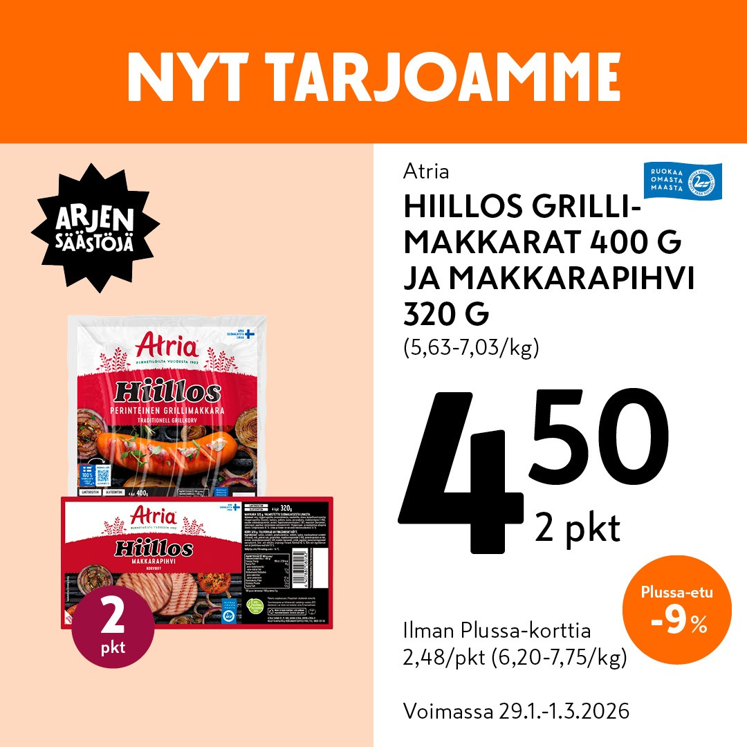 K-market tarjoukset - 29.01.2026 - 01.03.2026. Sivu 4