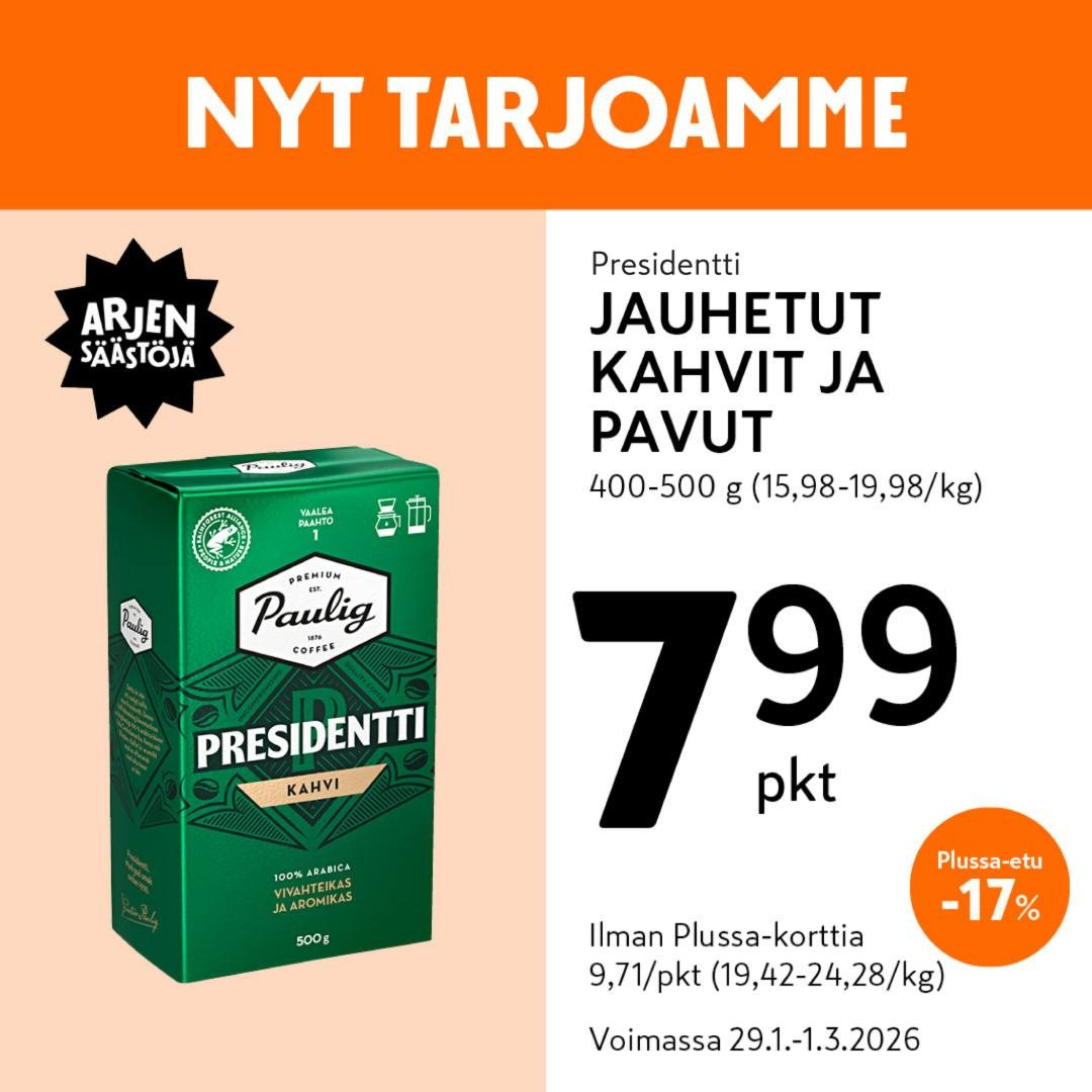 K-market tarjoukset - 29.01.2026 - 01.03.2026. Sivu 9