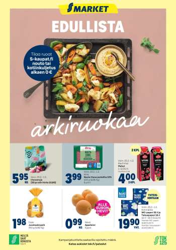 S-market tarjoukset  - 25.02.2026 - 01.03.2026.