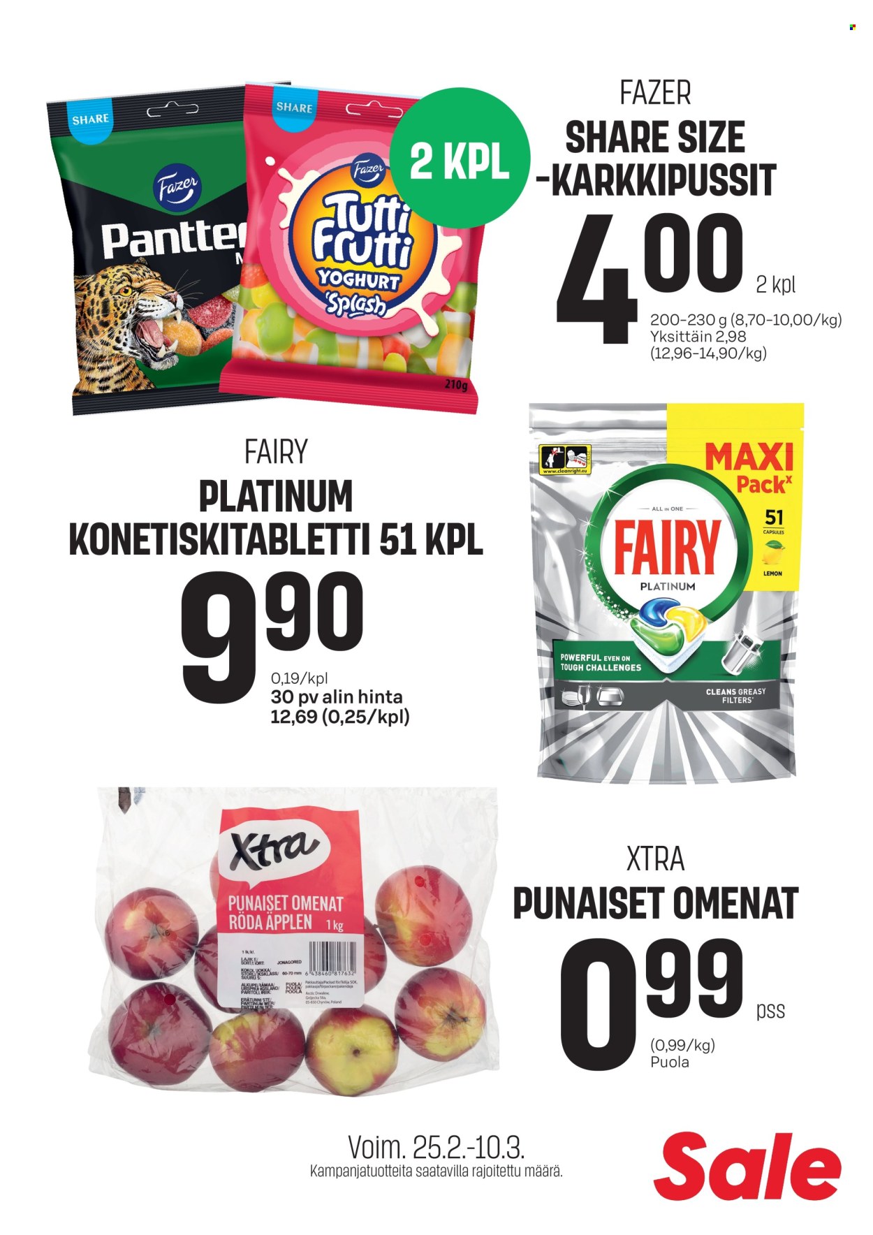 Sale tarjoukset - 25.02.2026 - 10.03.2026. Sivu 1