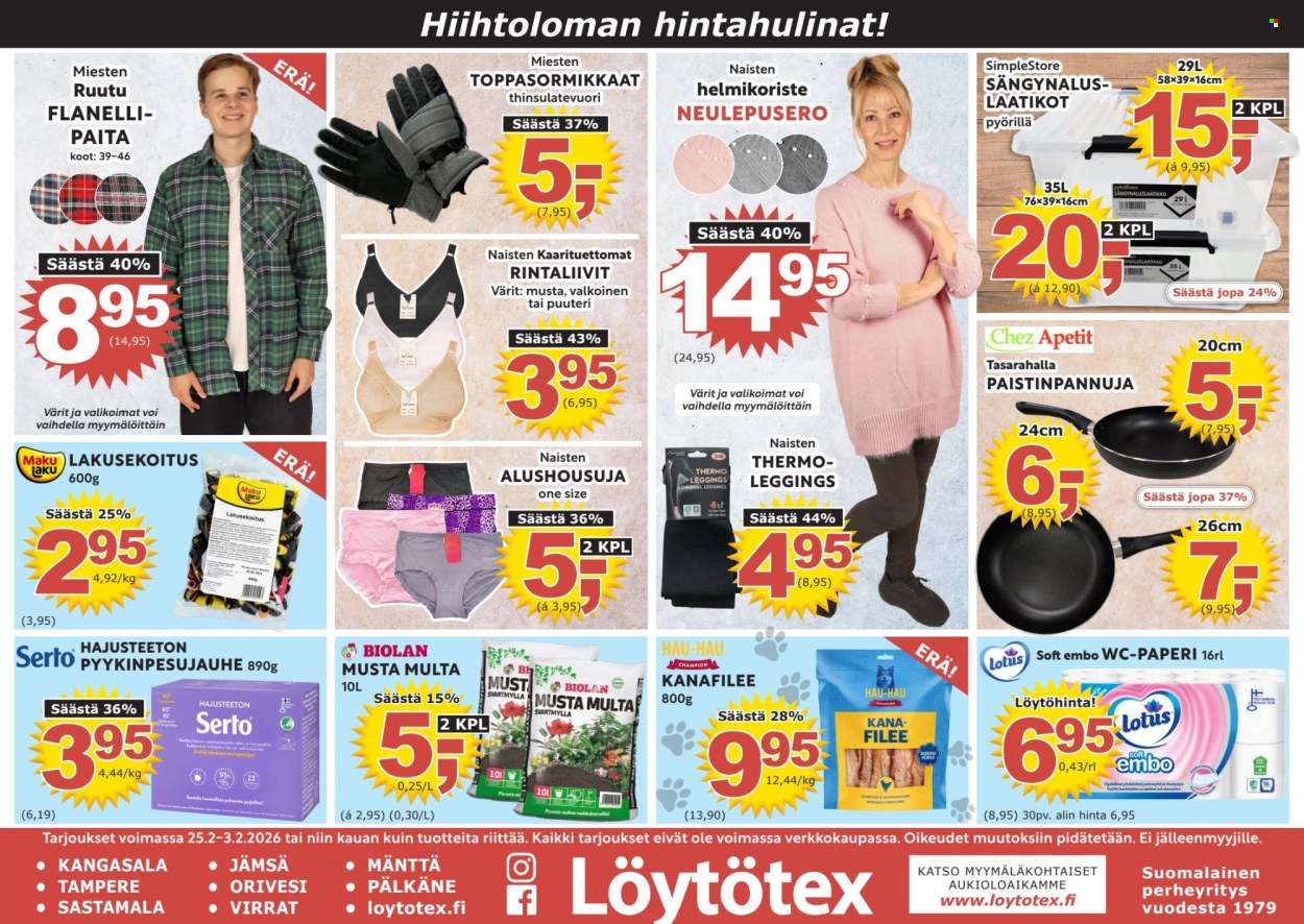 Löytötex tarjoukset - 25.02.2026 - 03.03.2026. Sivu 1