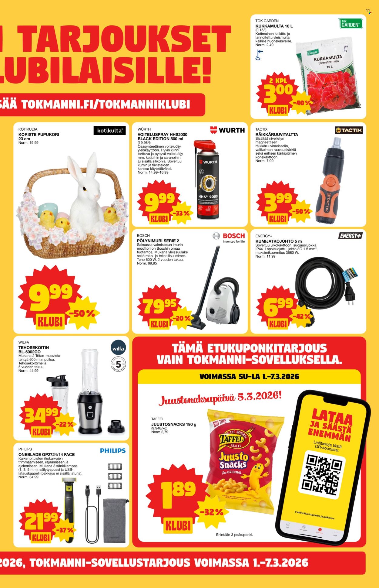 Tokmanni tarjoukset - 02.03.2026 - 08.03.2026. Sivu 11