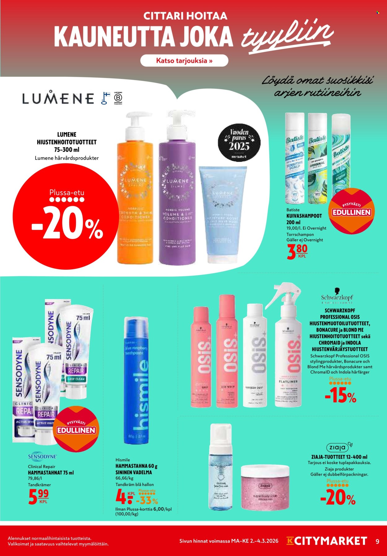 K-citymarket tarjoukset - 02.03.2026 - 04.03.2026. Sivu 9