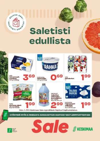 Sale tarjoukset  - 01.03.2026 - 31.03.2026.
