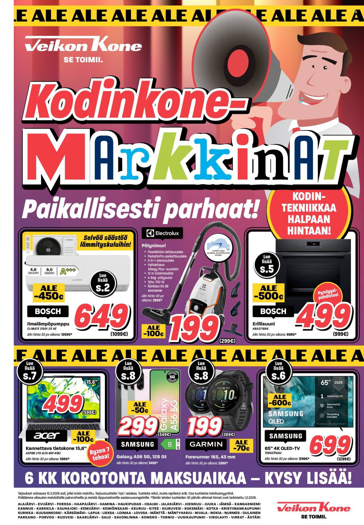 Veikon Kone tarjoukset - 02.03.2026 - 15.03.2026. Sivu 1