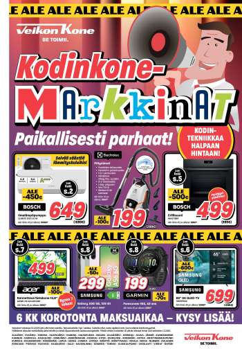 Veikon Kone tarjoukset  - 02.03.2026 - 15.03.2026.