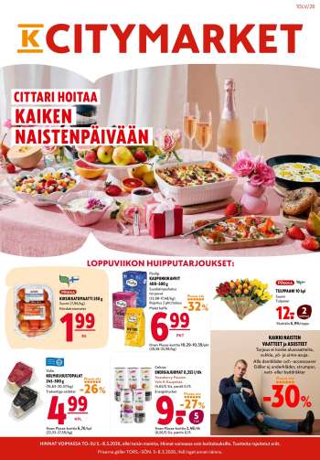 K-citymarket tarjoukset  - 05.03.2026 - 08.03.2026.