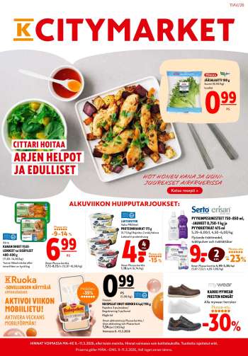 K-citymarket tarjoukset  - 09.03.2026 - 11.03.2026.