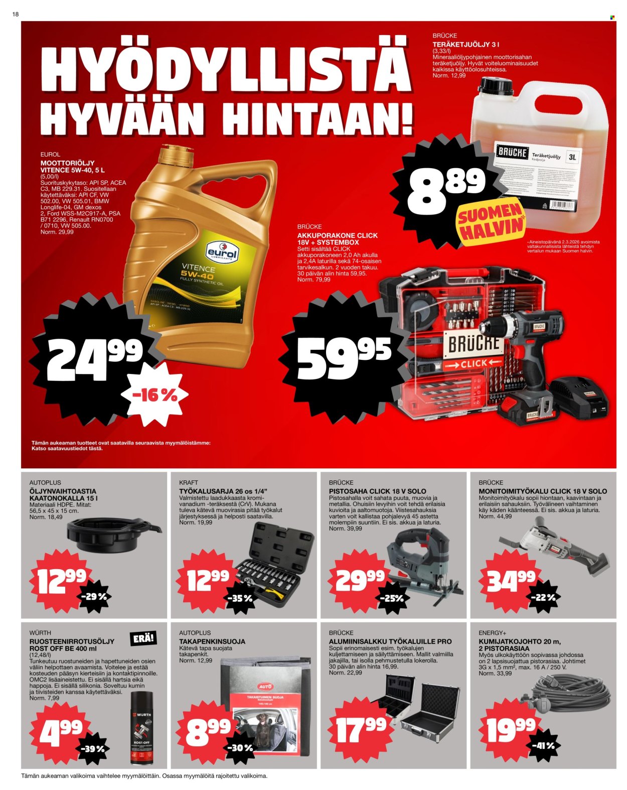 Tokmanni tarjoukset - 16.03.2026 - 22.03.2026. Sivu 18