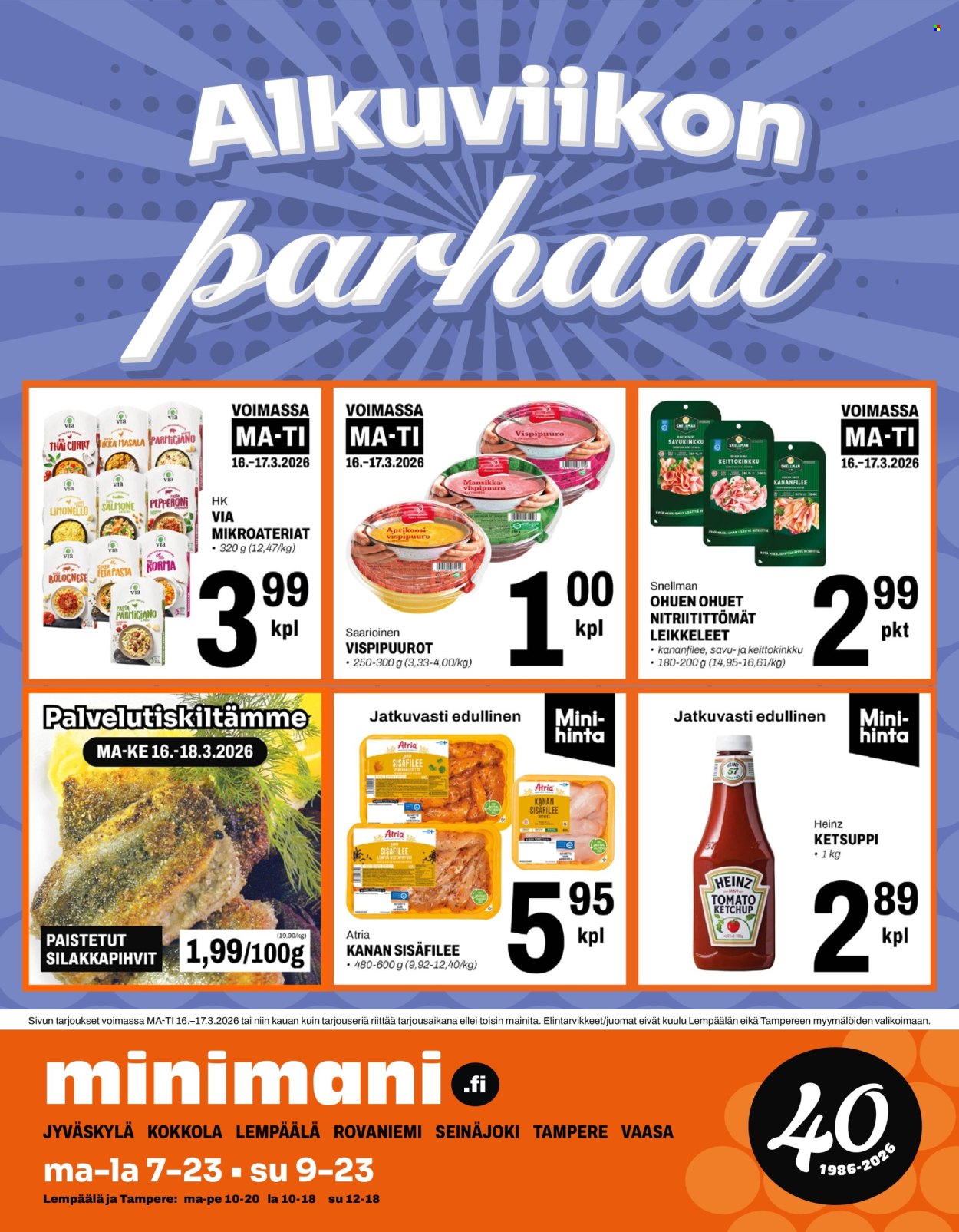 Minimani tarjoukset - 16.03.2026 - 17.03.2026. Sivu 1