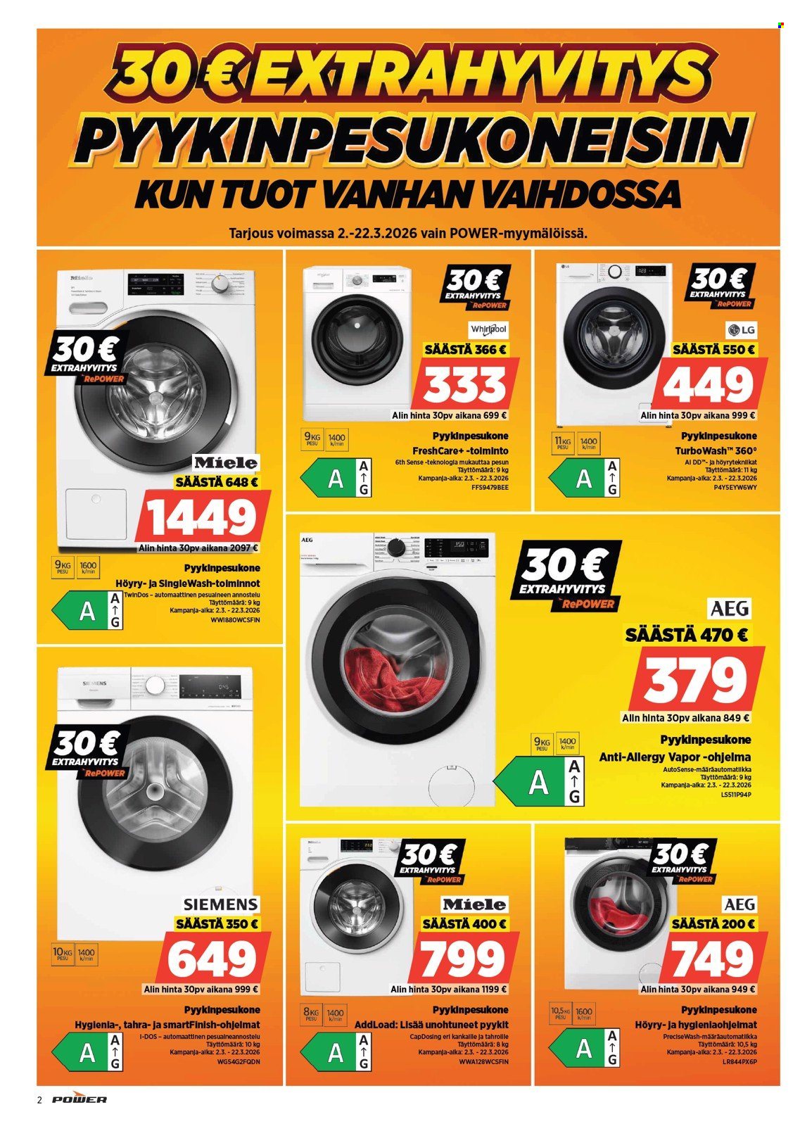 Power tarjoukset. Sivu 2
