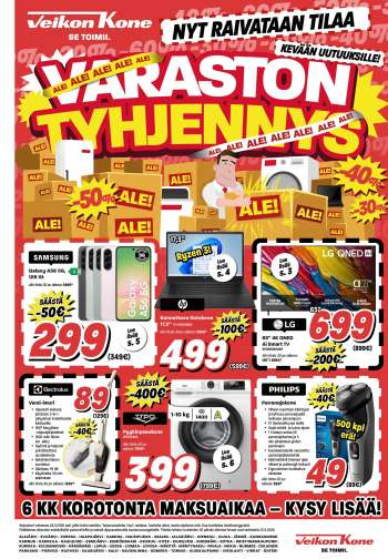 Veikon Kone tarjoukset  - 16.03.2026 - 29.03.2026.